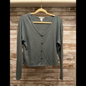 Olive Green Womens Dress Shirt